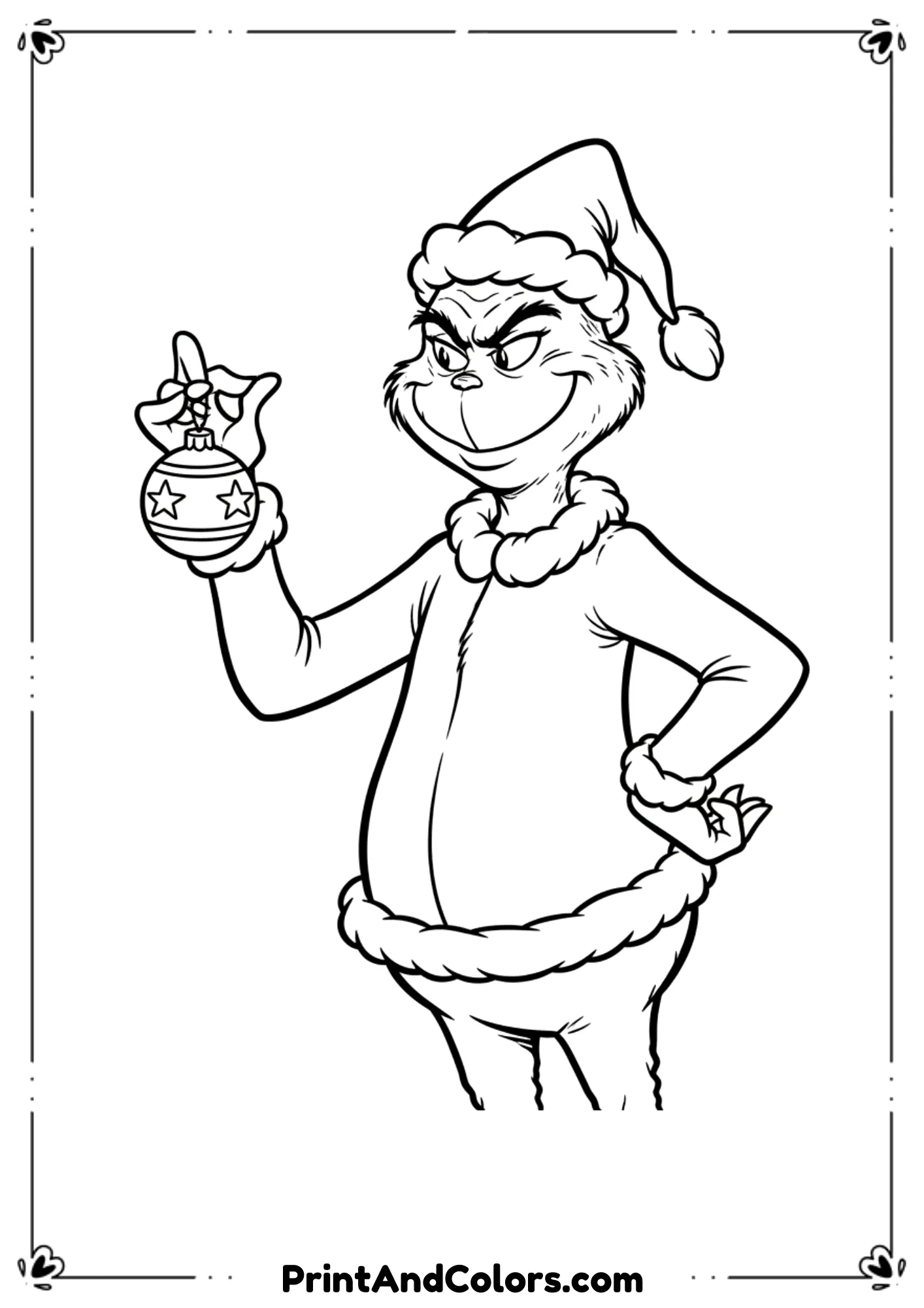Christmas Coloring Pages Grinch

