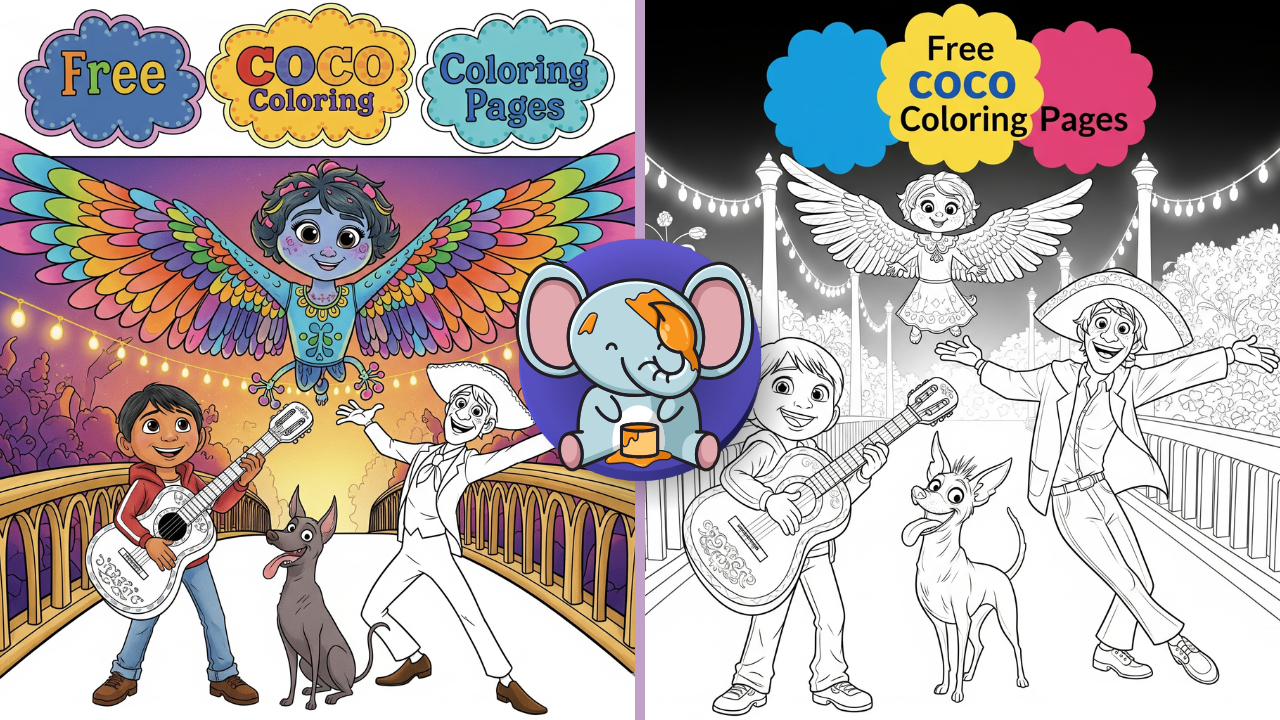 Coco Coloring Pages