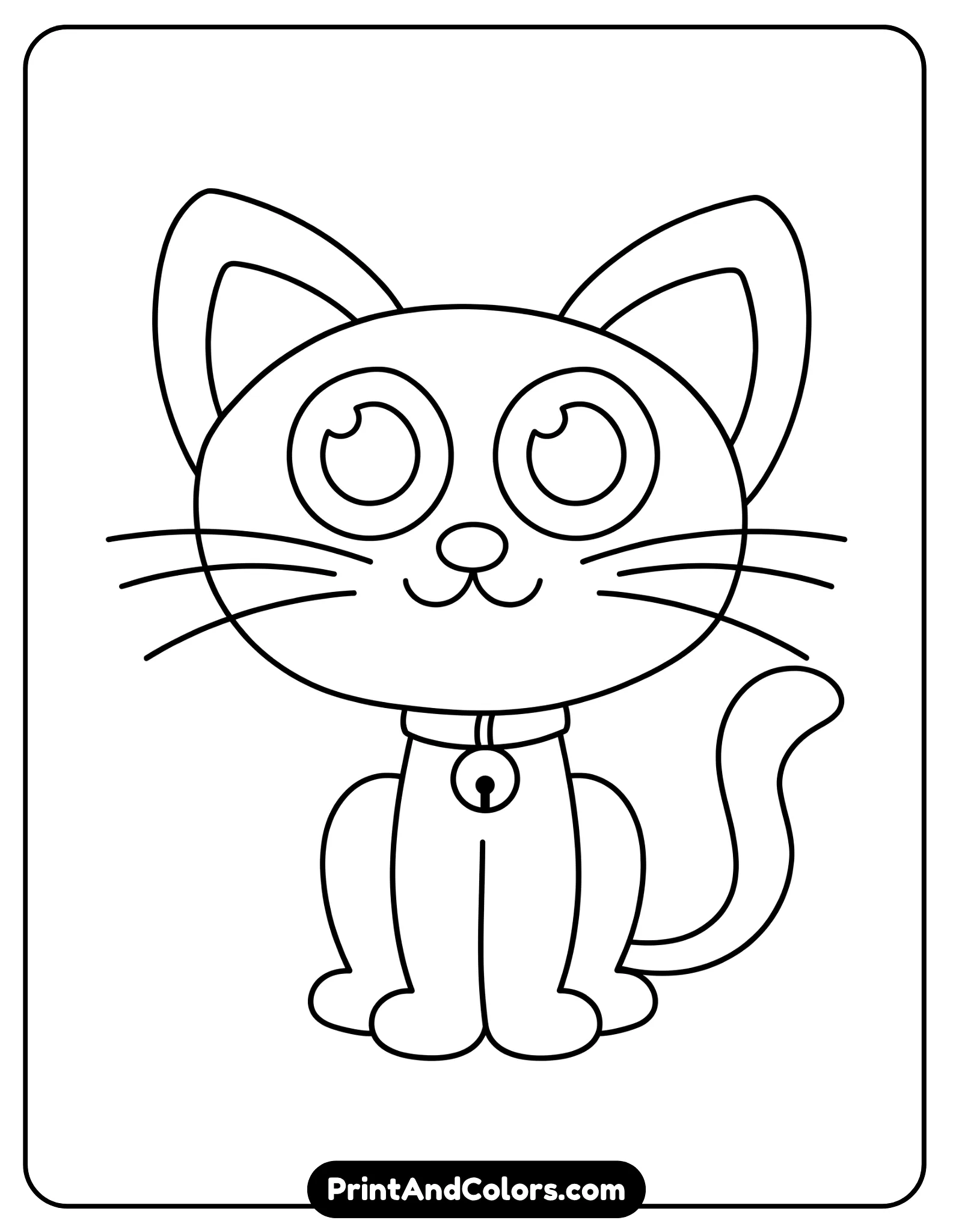 Printable Cat Drawing PDF book showing the complete step-by-step cat drawing sequence from the first head shape to the finished colored cat