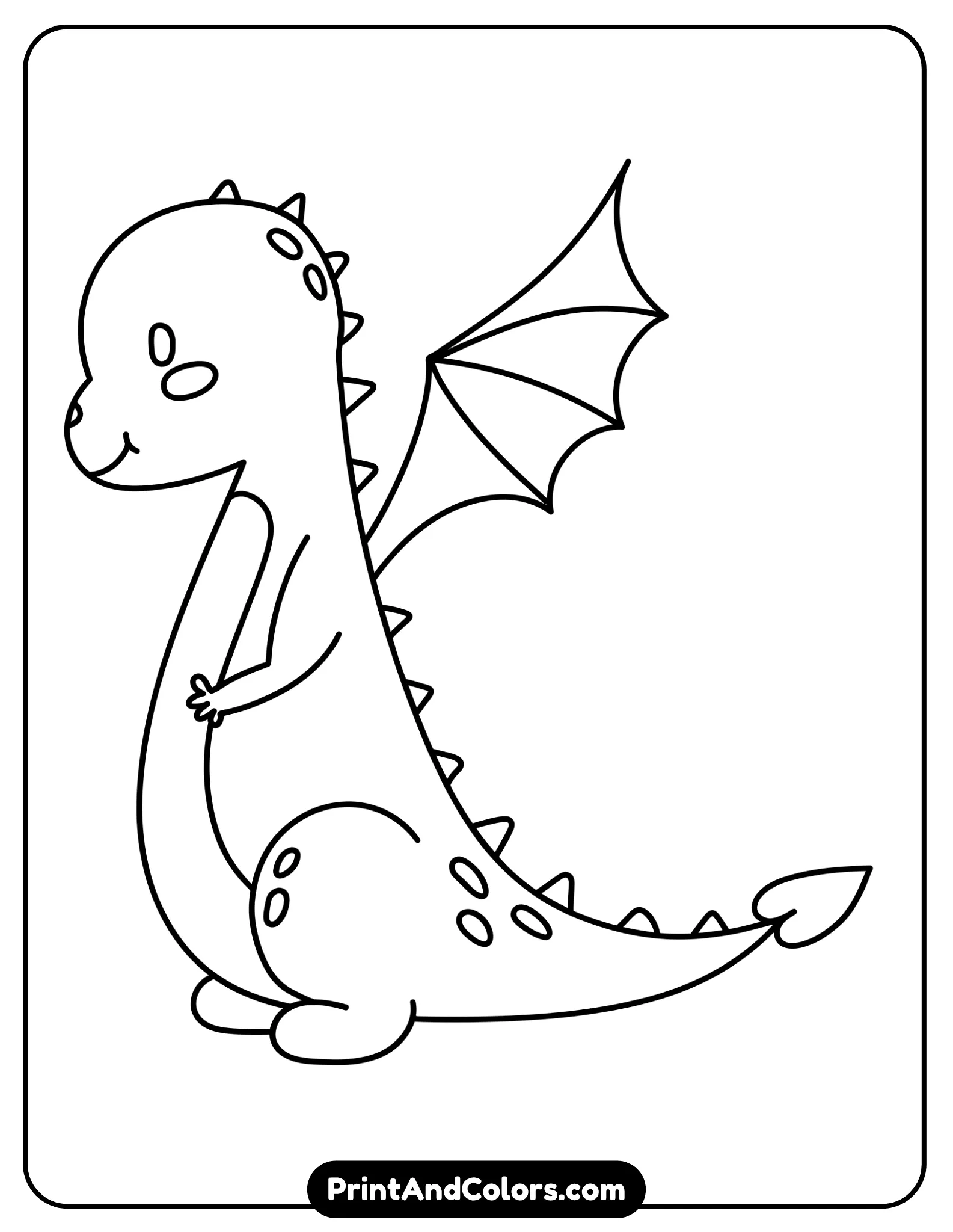 Printable Dragon Drawing PDF Book showing the complete step-by-step dragon drawing sequence from simple head guides to the finished dragon ready to print and color