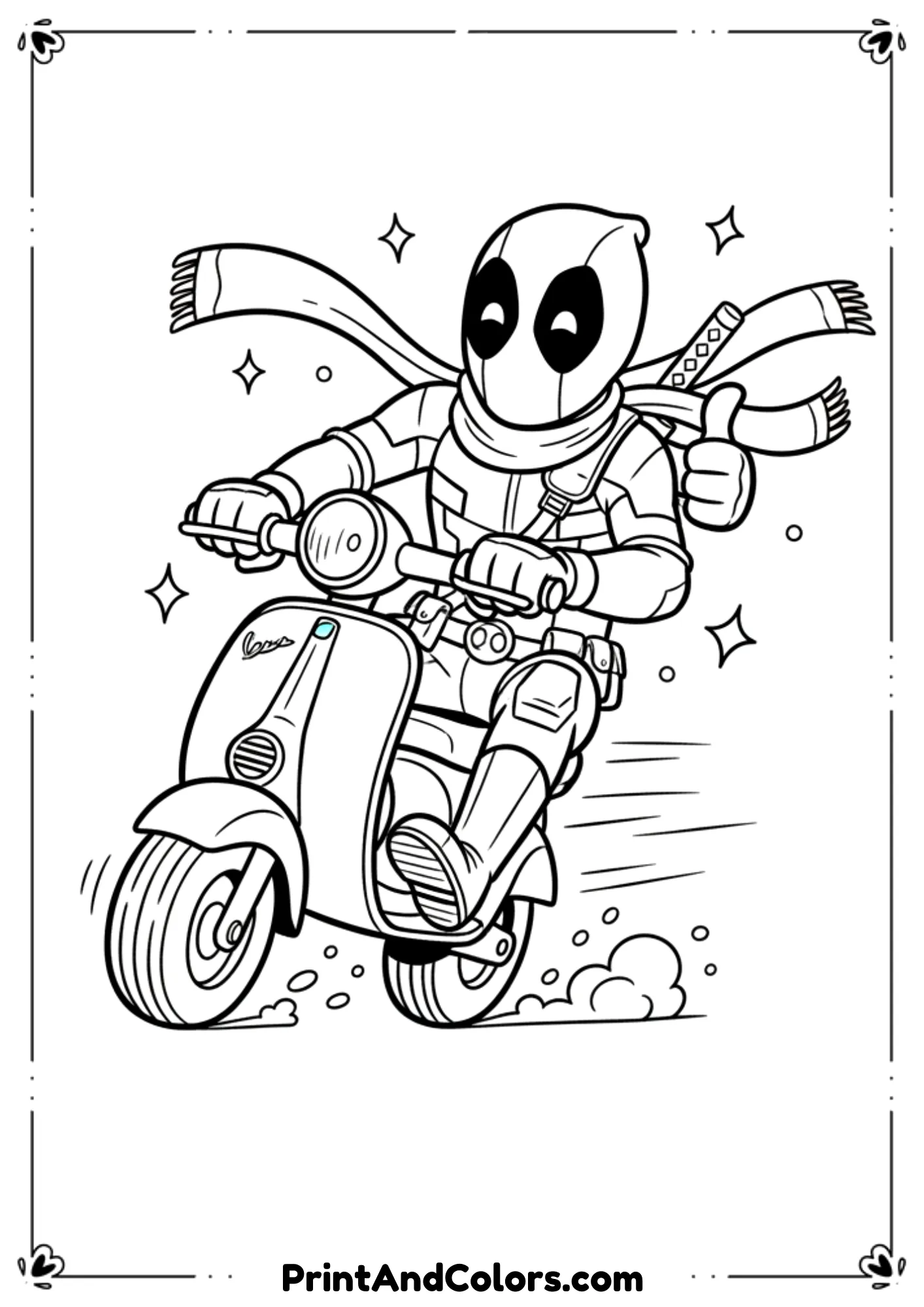 Realistic Heath Ledger Joker face, black and white line art with deep expression and scars.
