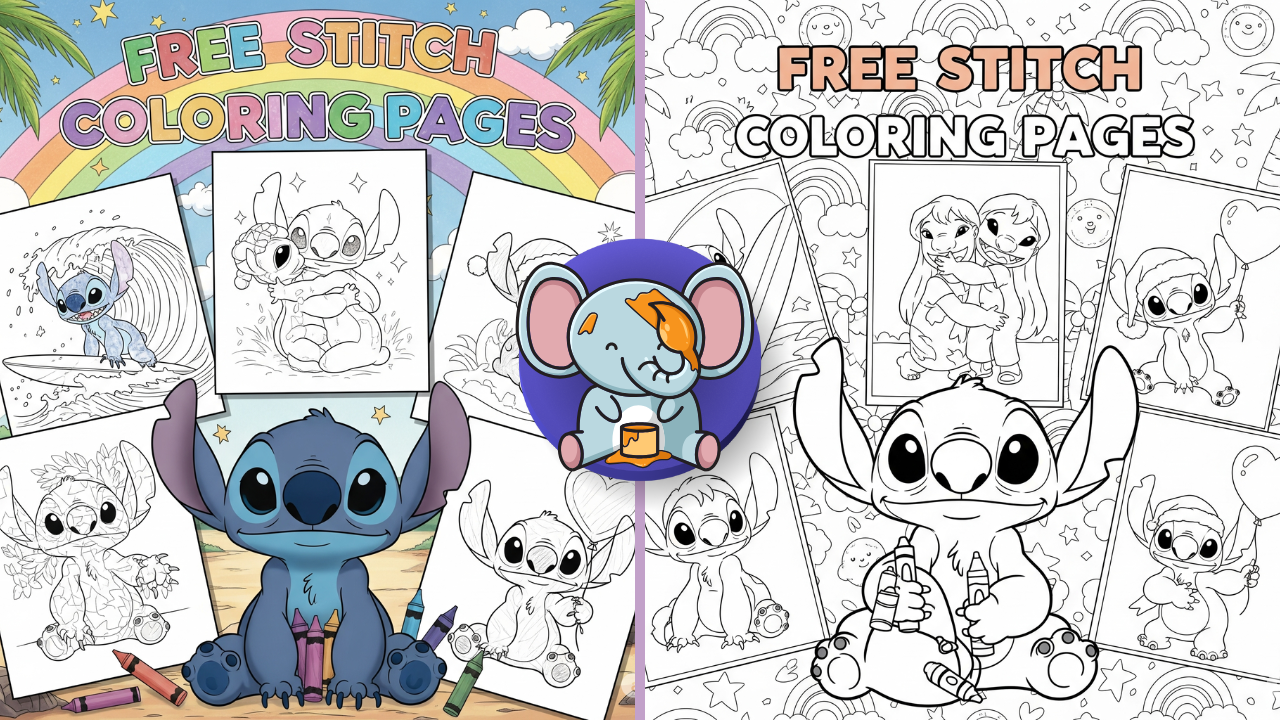 Stitch Coloring Pages