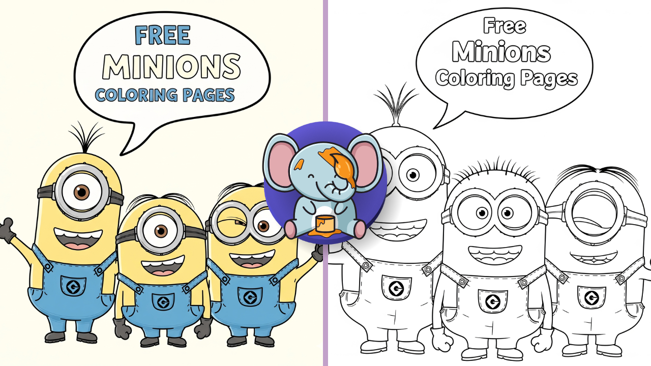 Minions Coloring Pages
